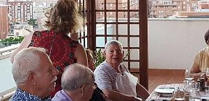 HOMMAGE A N.D. DE SANTA CRUZ A DALIAS DU 7 AU 10 JUIN 2019 (729) REPAS CHEZ ANGE AVANT LE DEPART 
